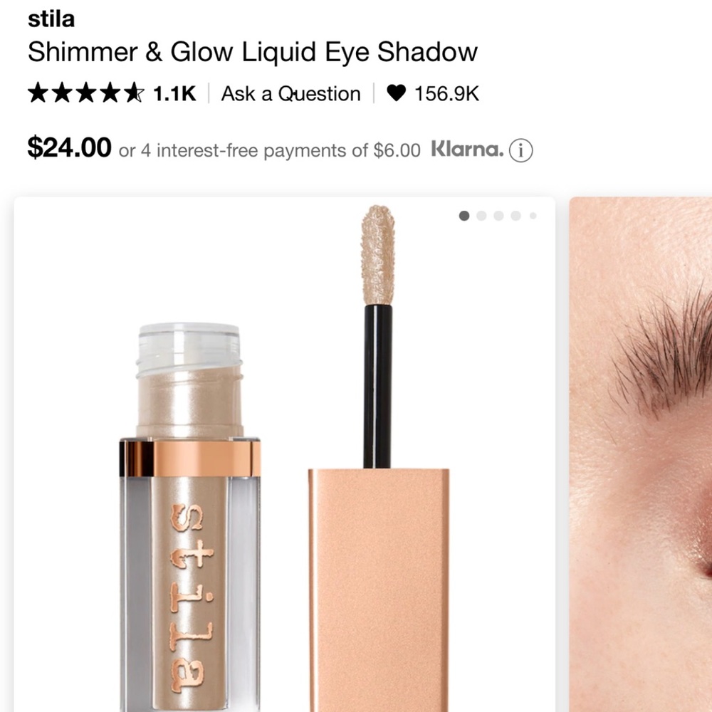 Stila Glitter & Glow Liquid Eye Shadow